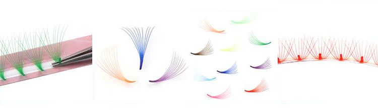 color premade lash extension color premade lash extension